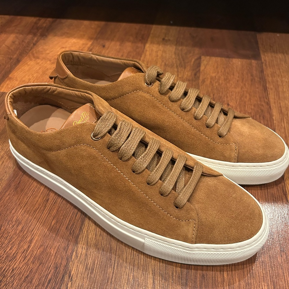The Good Man Brand Edge Low Top In Suede Size 9 Brand New Brown Snuff Men’s - Picture 1 of 7
